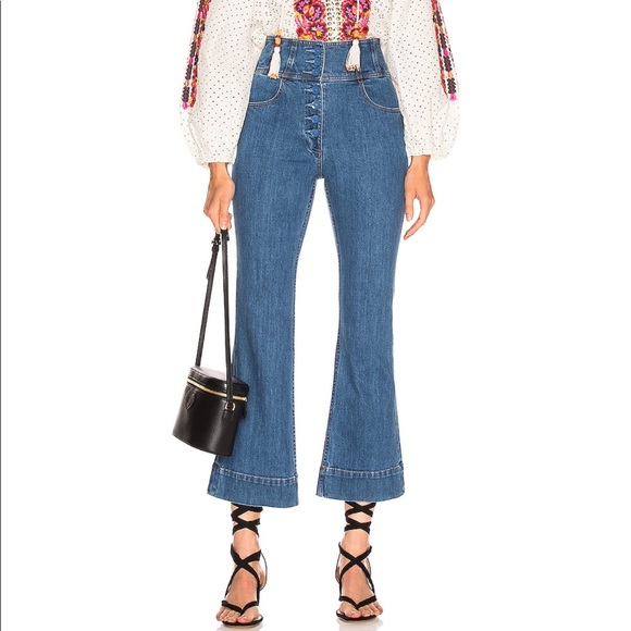 Ulla Johnson Denim - FINAL.NEWUlla Johnson Ellis Mid Wash Cropped Jeans